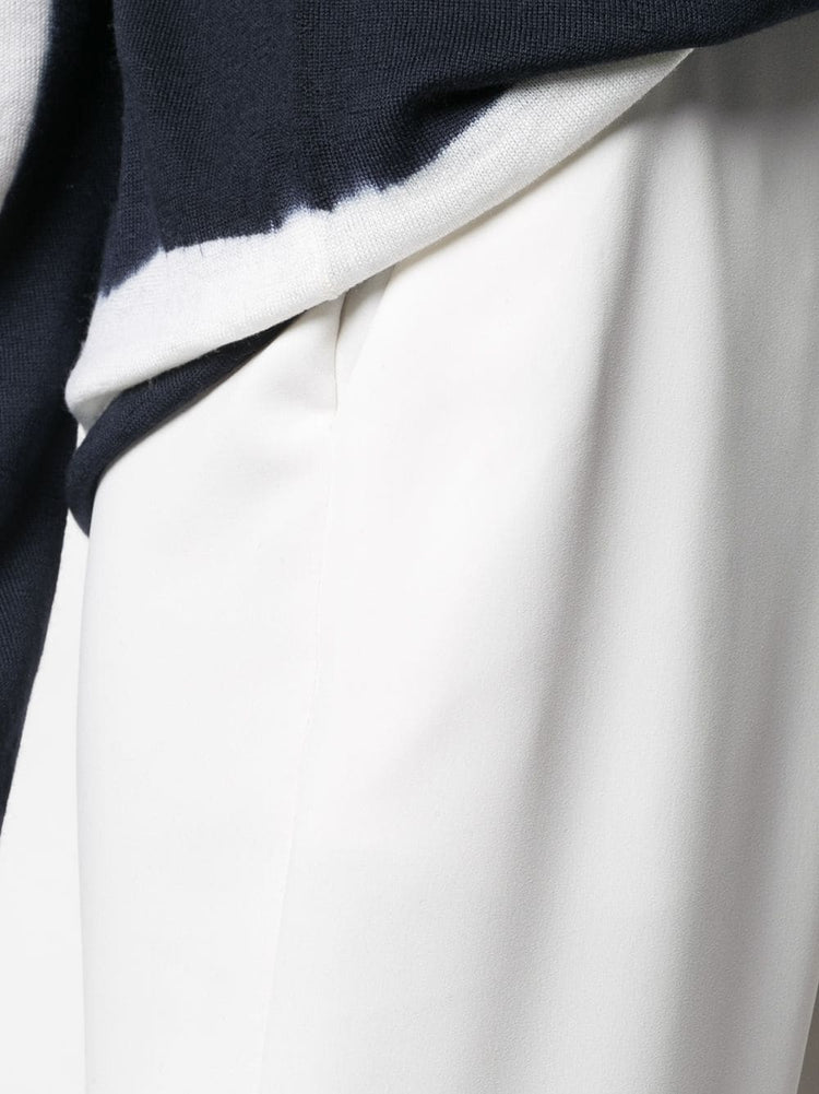 mid-rise tapered-leg trousers