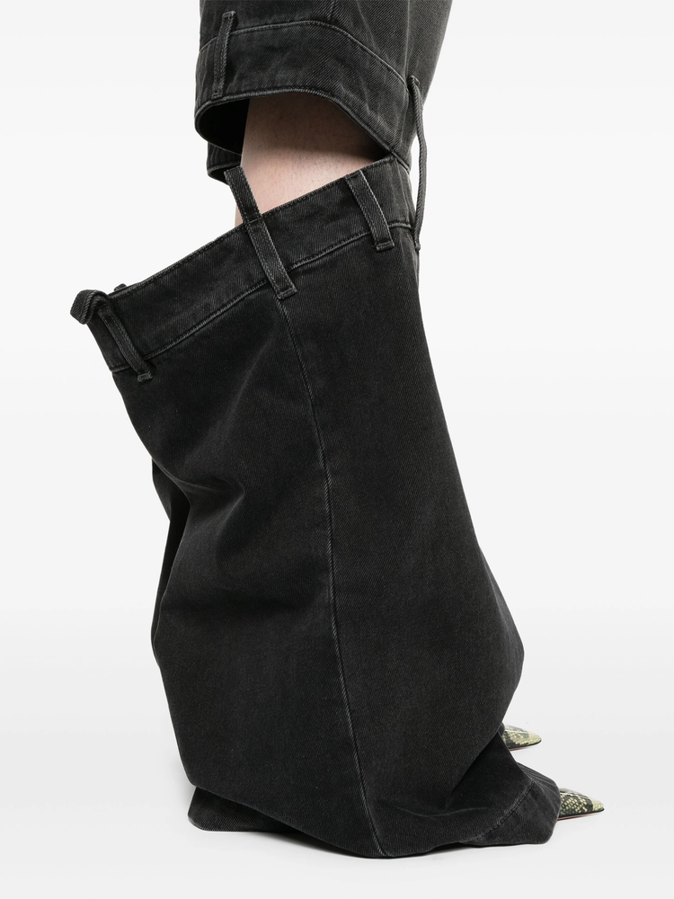 Lunghi high-rise wide-leg jeans
