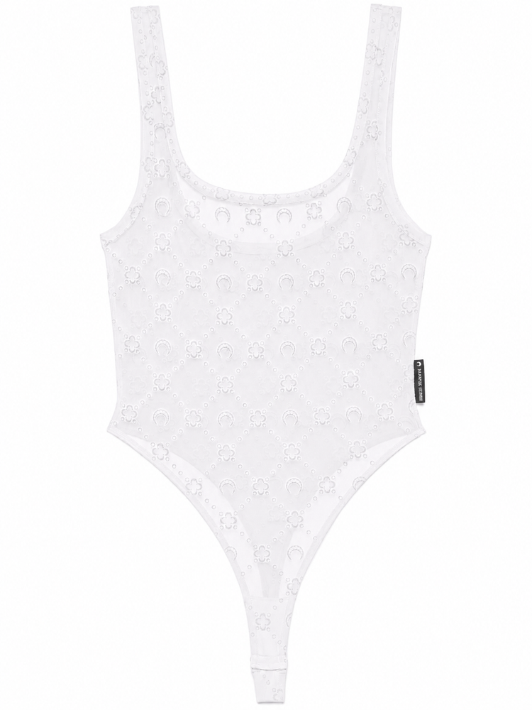 RECYCLED MESH FLOCK BODYSUIT