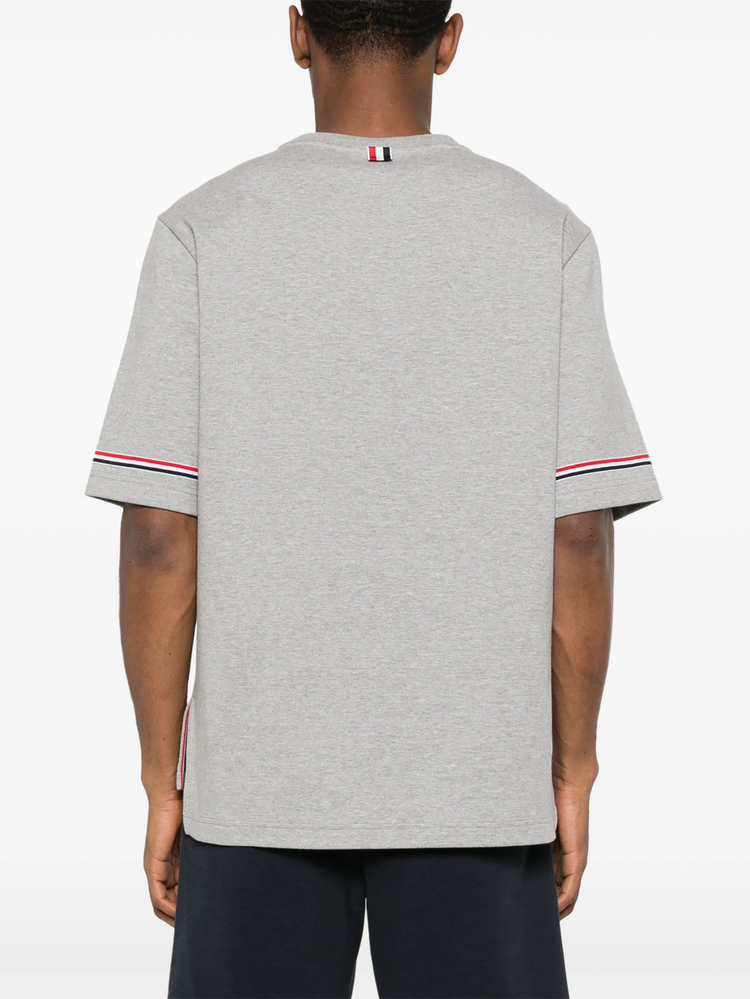 RWB-stripe cotton T-shirt