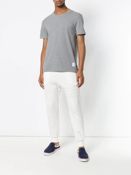 RELAXED FIT SS TEE W/ CENTER-BACK RWB STRIPE IN CLASSIC PIQUE