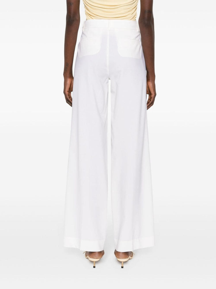 Lillie pressed-crease wide-leg pants