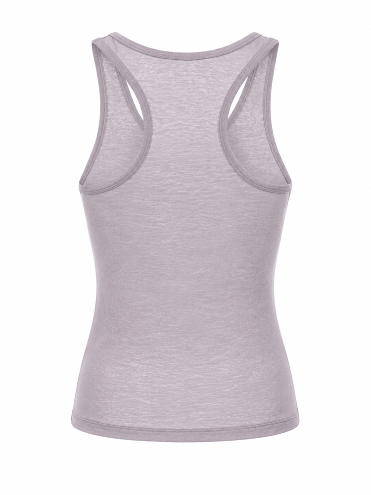 light jersey cotton cropped tank top