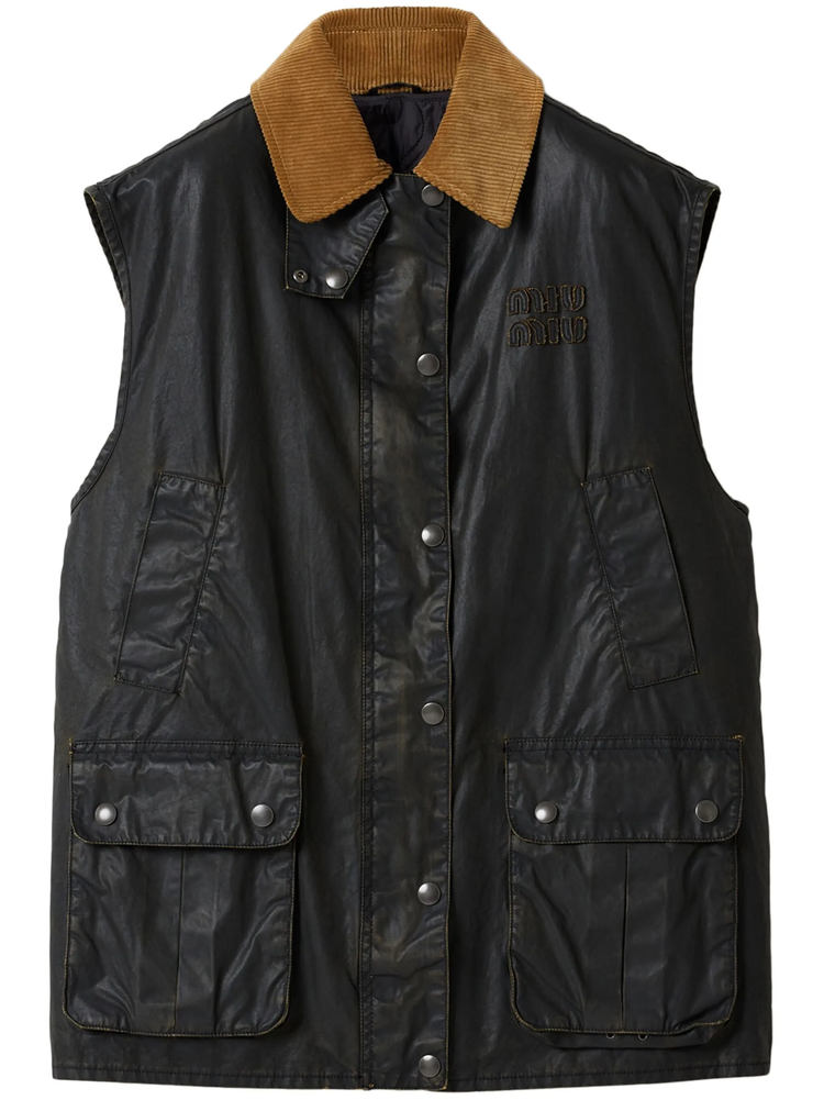 poplin gilet