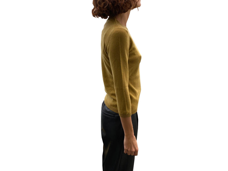 LA ROSE maglia 3/4 cashmere cream