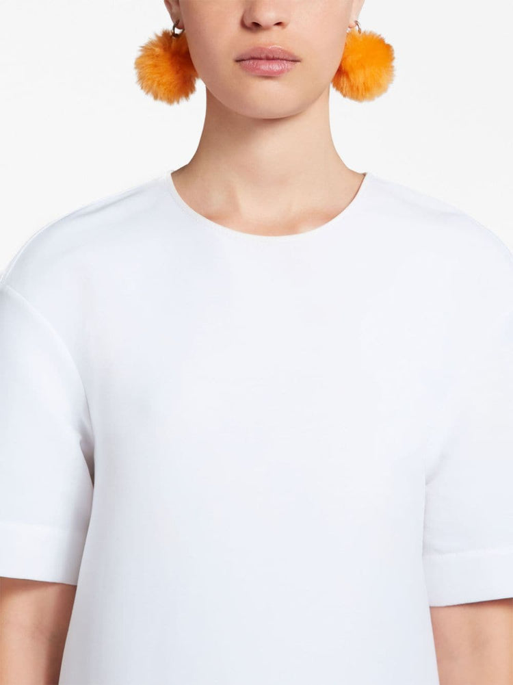 short-sleeve cotton minidress