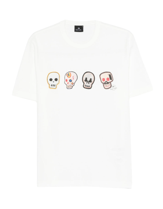 MENS CASUAL FIT T SHIRT SKULLS
