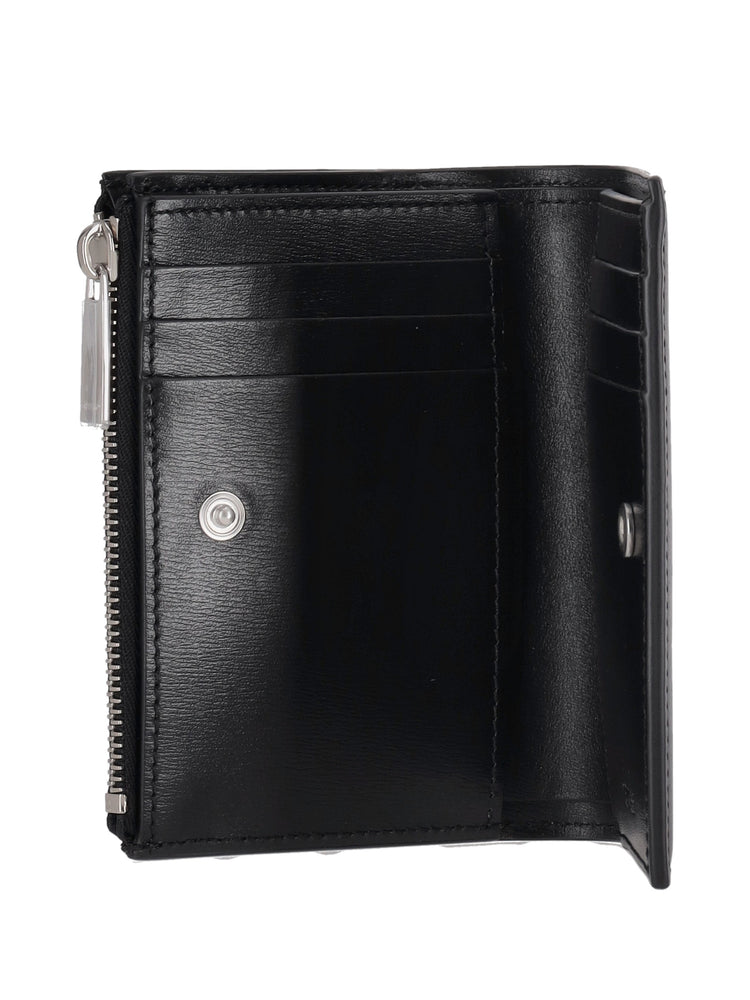 JITNEY ZIPPED BIFOLD QUOTE BLACK - WHITE