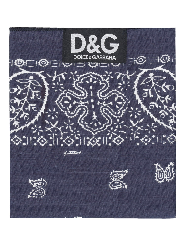 DOLCE&GABBANA paisley-print square scarf