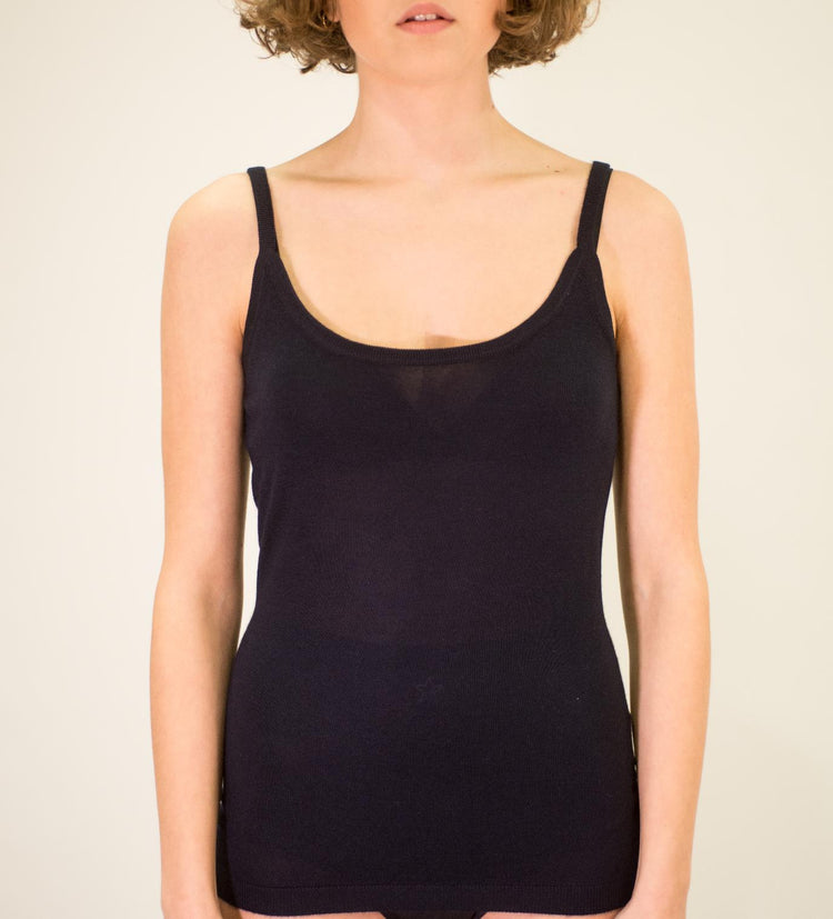 LA ROSE tank cash/silk CREAM