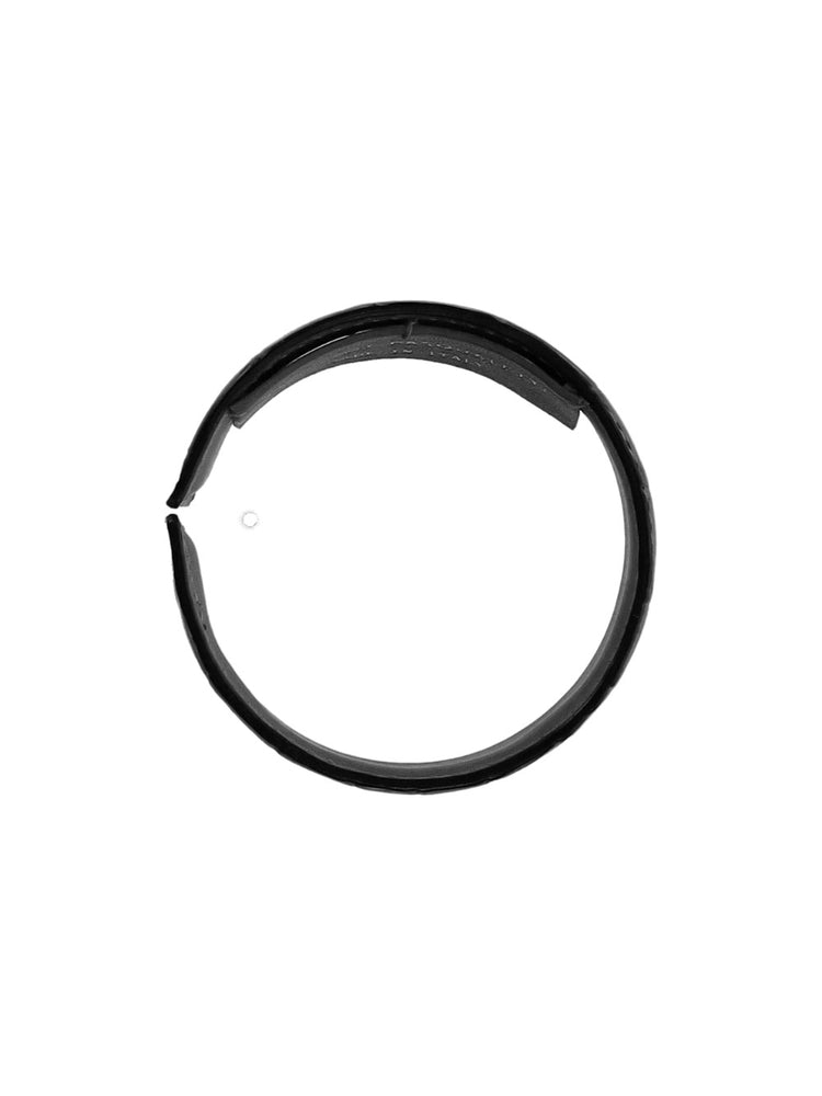 RIGID BRACELET - Croc Embossed Leather