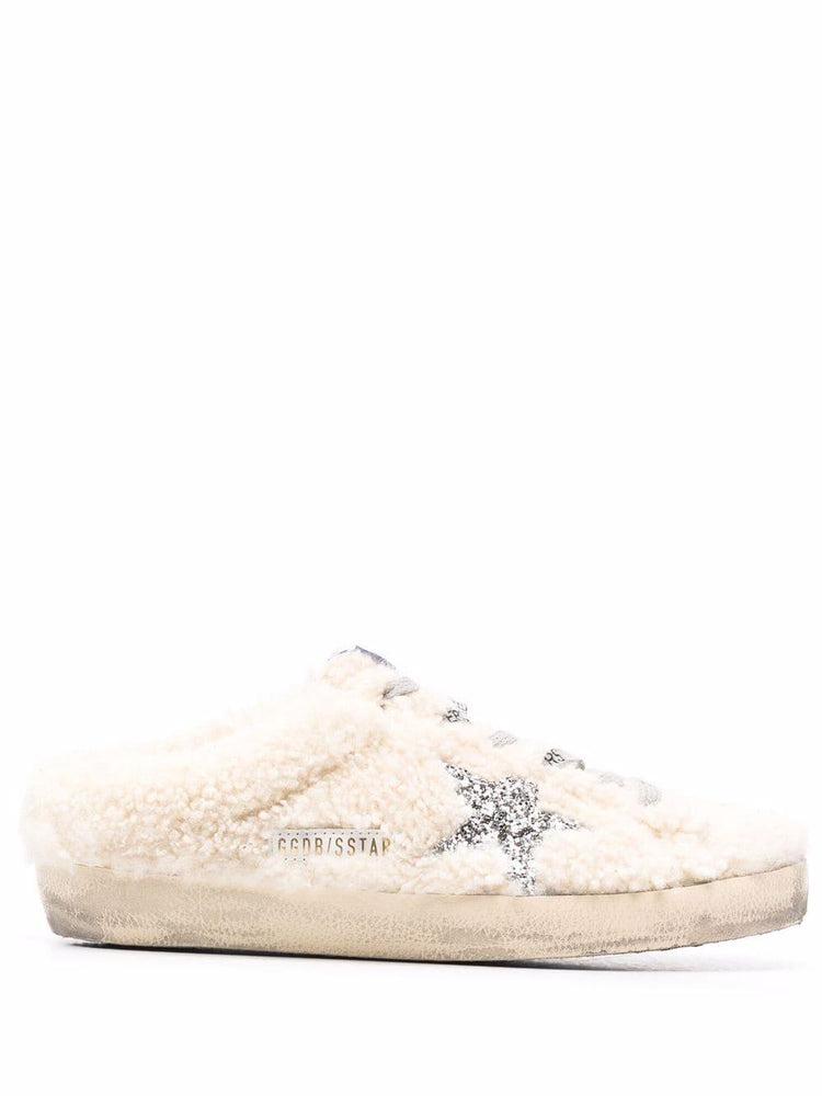 SUPER-STAR SABOT SHEARLING UPPER GLITTER STAR