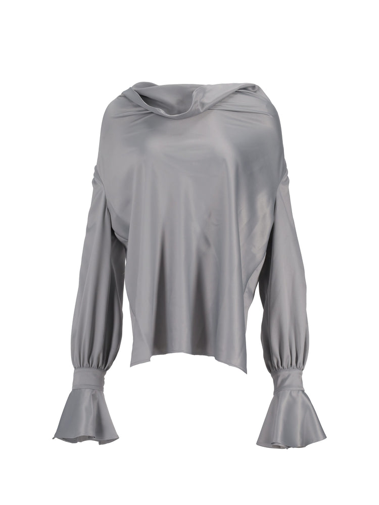 FILIPA BLUSA CREPE SATIN