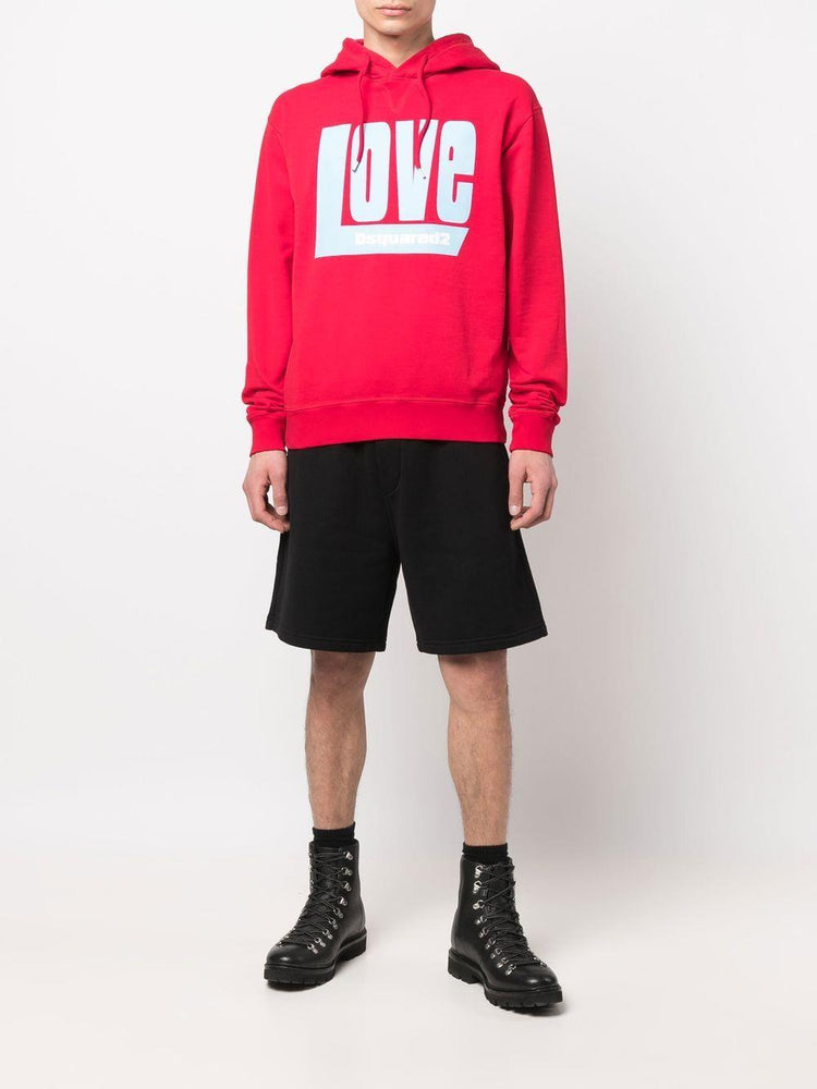 DSQUARED2 'Love' logo-print hoodie