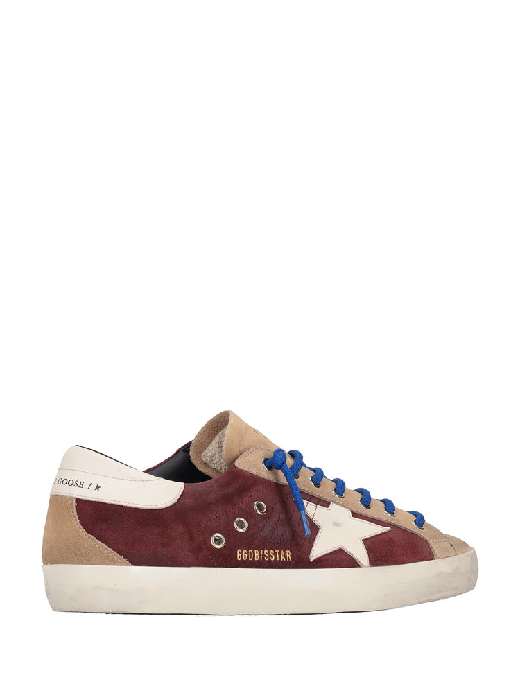 SUPER STAR SUEDE UPPER TOE TONGUE AND SPUR LEATHER STAR AND HEEL