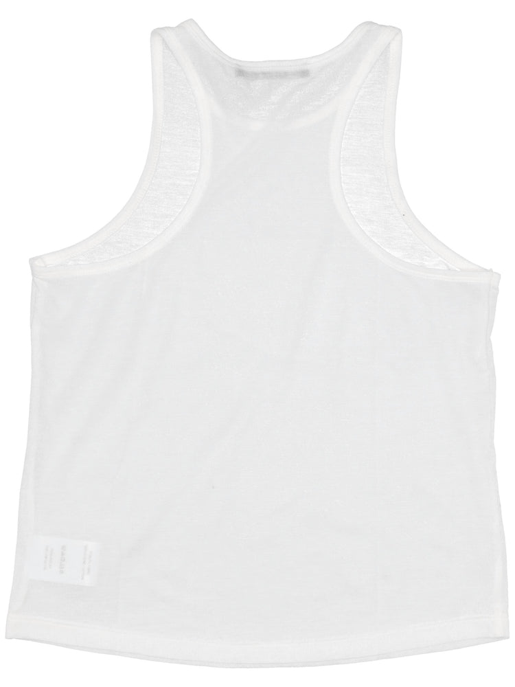 light jersey cotton cropped tank top