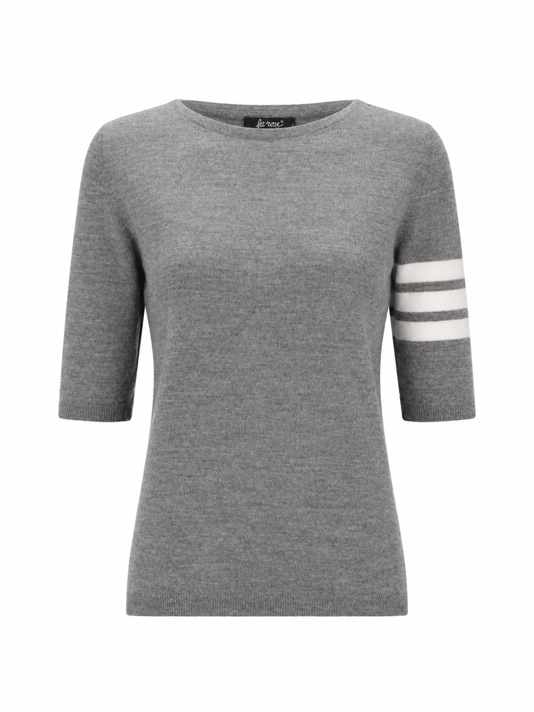 LA ROSE 3/4 merino wool knitwear