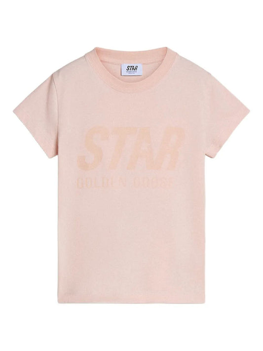 STAR GIRL'S T-SHIRT S/S LOGO TONAL PRINT