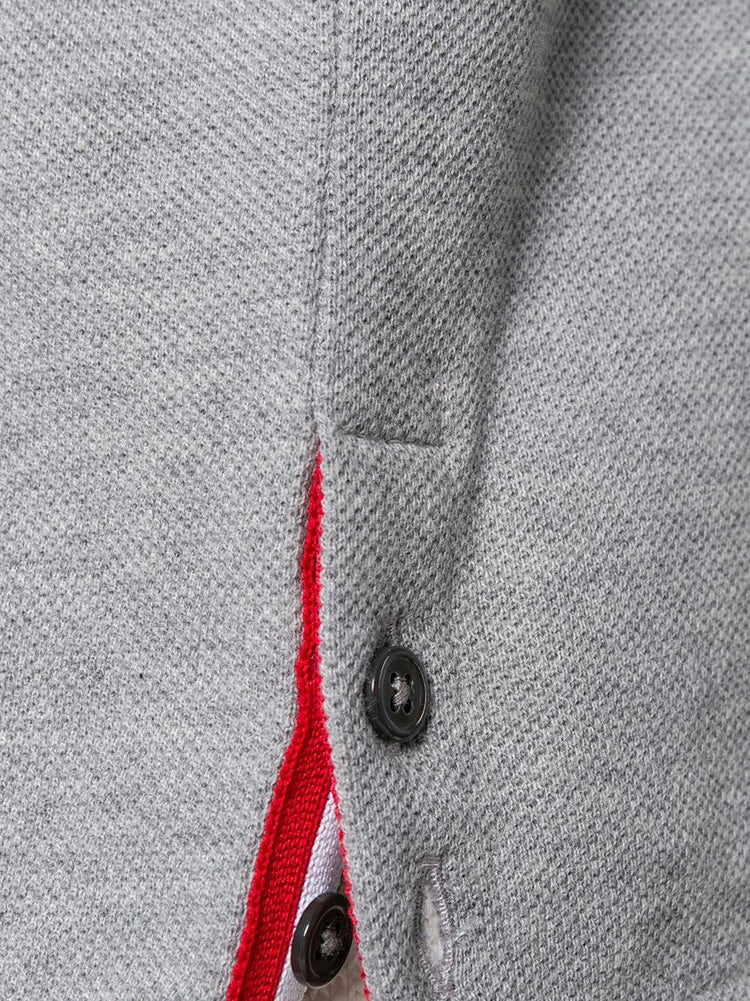 RELAXED FIT SS TEE W/ CENTER-BACK RWB STRIPE IN CLASSIC PIQUE