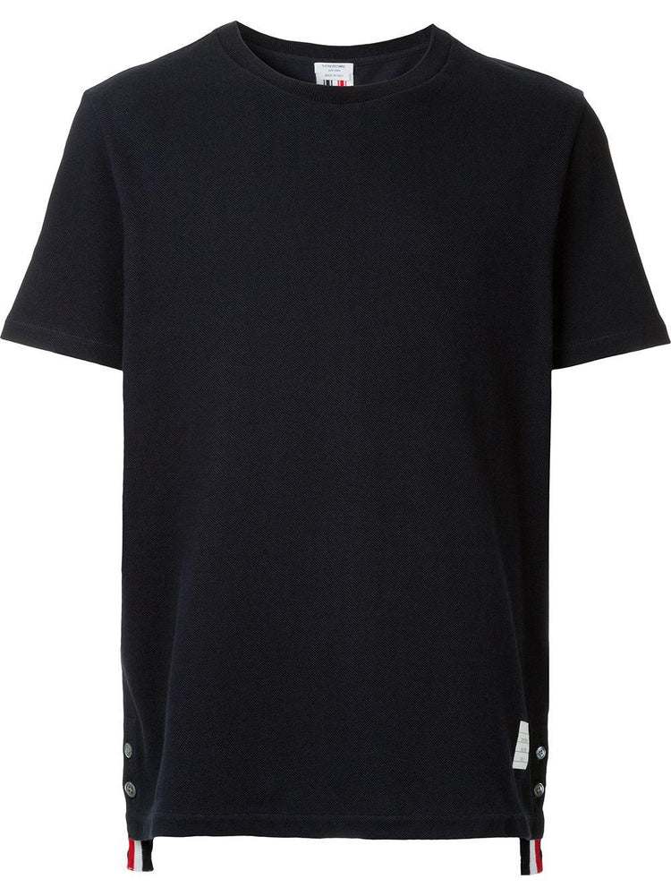 RELAXED FIT SS TEE W/ CENTER-BACK RWB STRIPE IN CLASSIC PIQUE