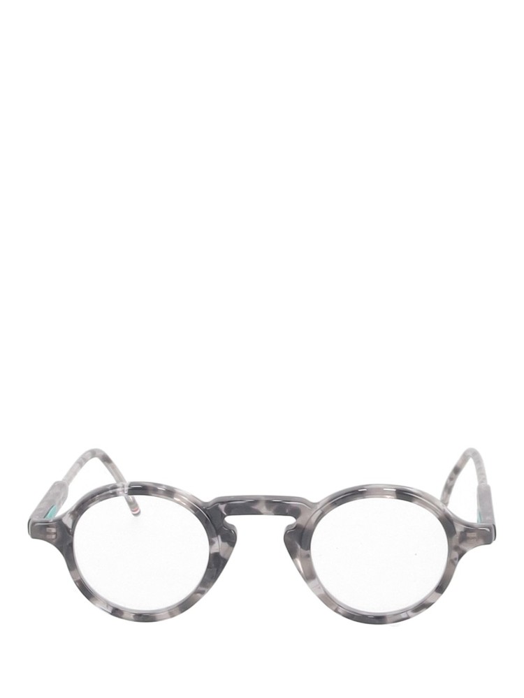 marbled round-frame glasses