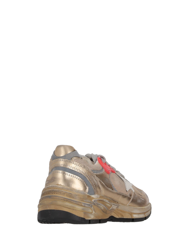 RUNNING DAD NEW NET AND LAMINATED UPPER LEATHER STAR LAMINATED SPUR DISTRESSED