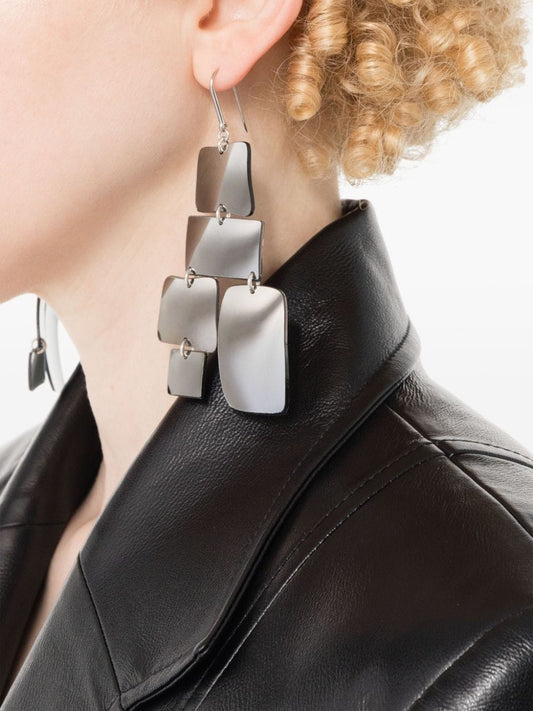 dangle-design earrings