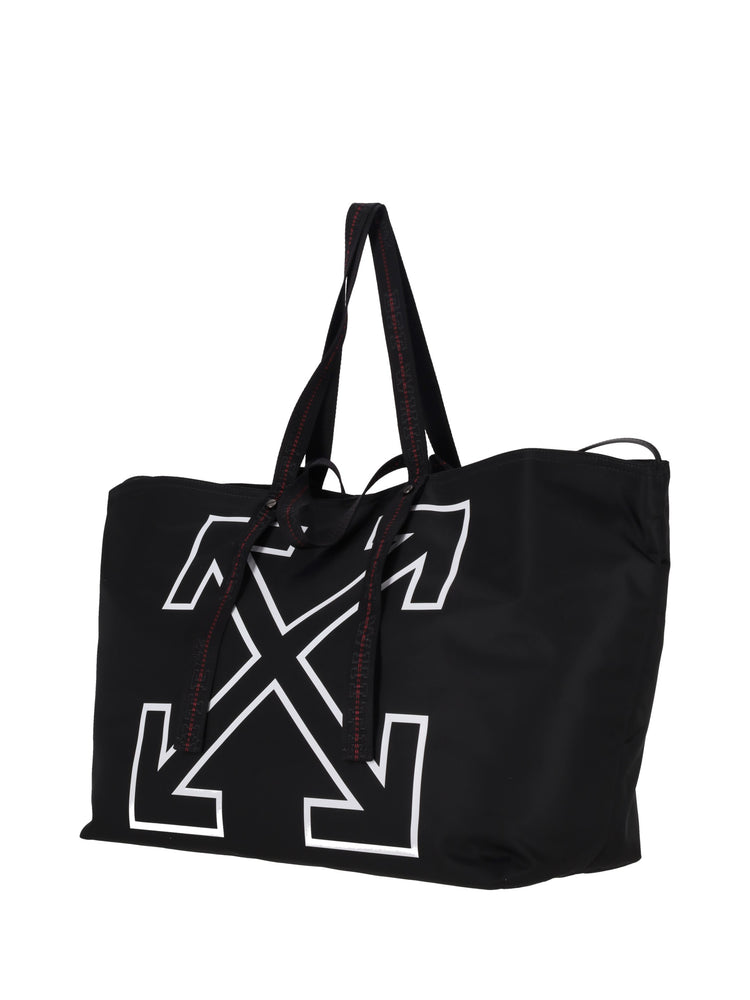 HERITAGE DAY OFF TOTE L BLACK - WHITE