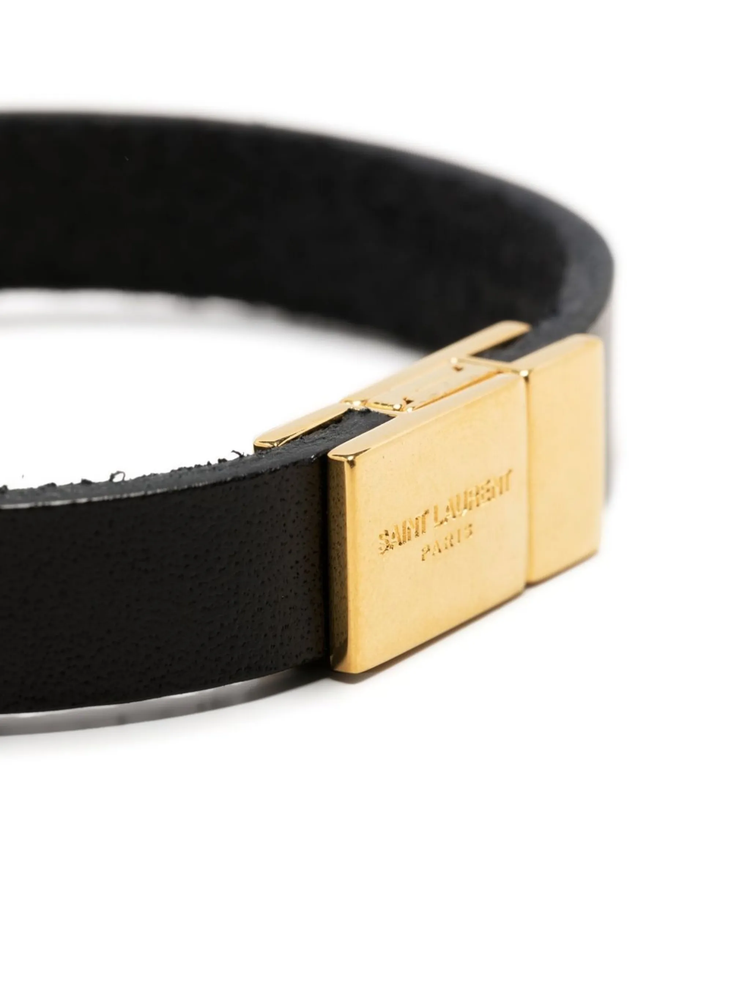 YSL charm leather bracelet
