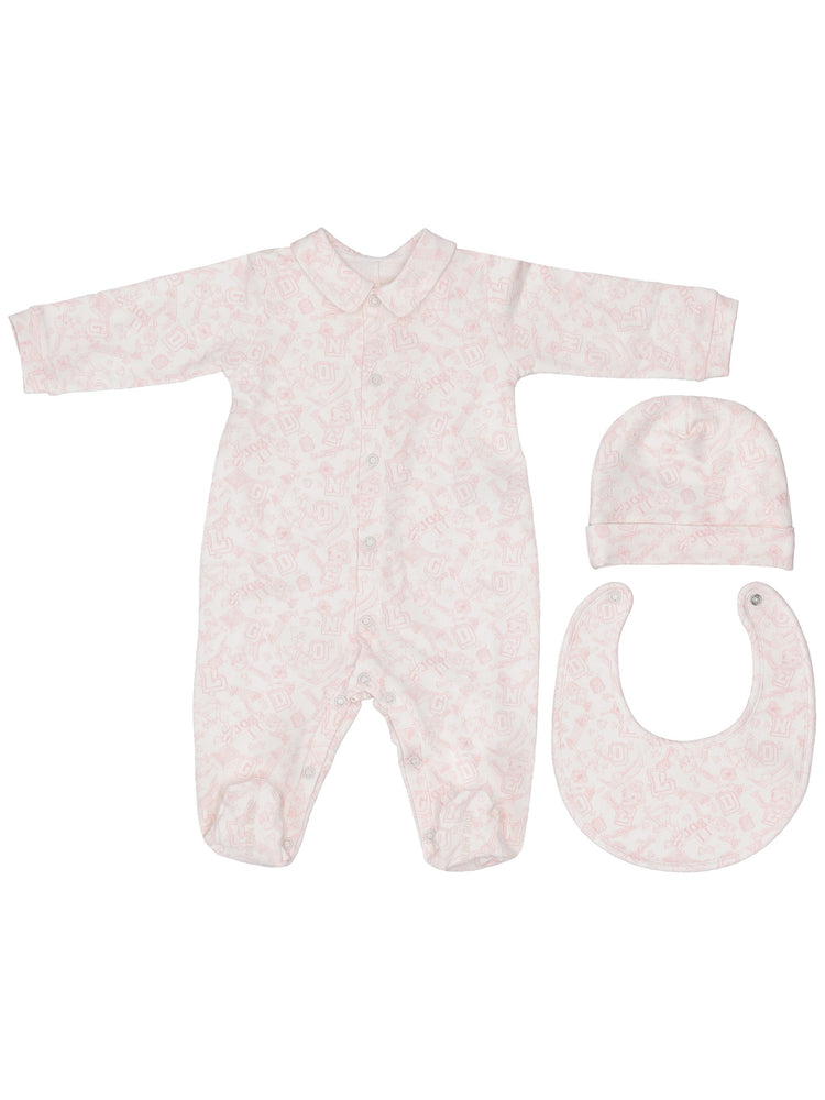 NEW BABY GIFT SET/ AO FLOWER PRINT
