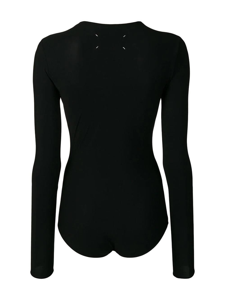 round-neck jersey bodysuit