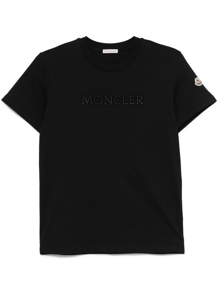 logo-embroidered cotton T-shirt