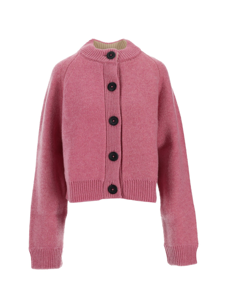 CREW NECK CARDIGAN