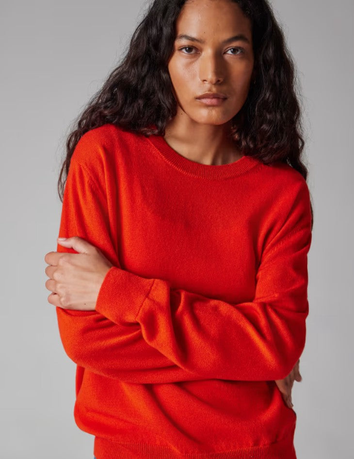 WOMENS KNITTED SWEATER CREW NECK