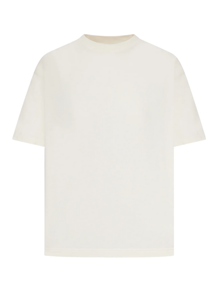 RELAXED FIT T-SHIRT COTTON JERSEY LOGO PATCH