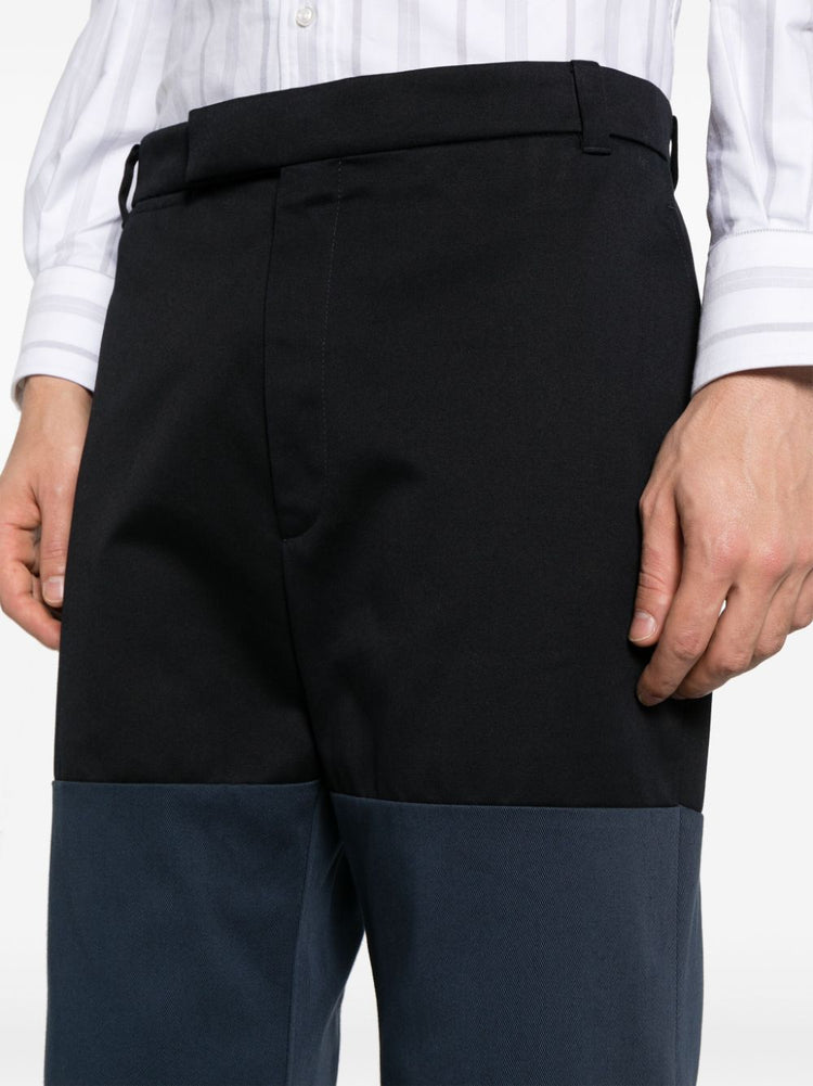 Unconstructed Combo straight-leg trousers