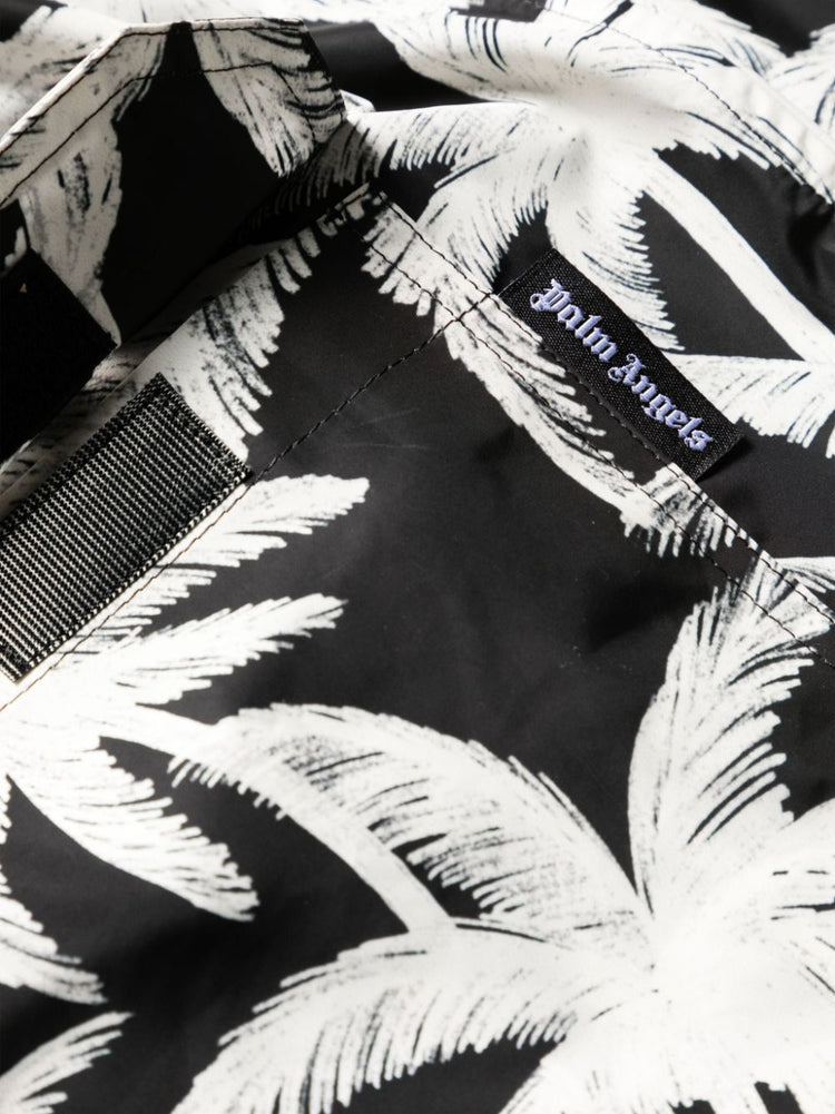 palm tree-print swim shorts