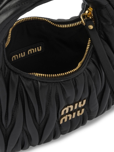 Miu Miu Miu Miu Mini Wander Matelassé Effect Shoulder Bag - Stylemyle