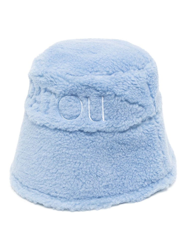PATOU logo-embroidered fleece bucket hat