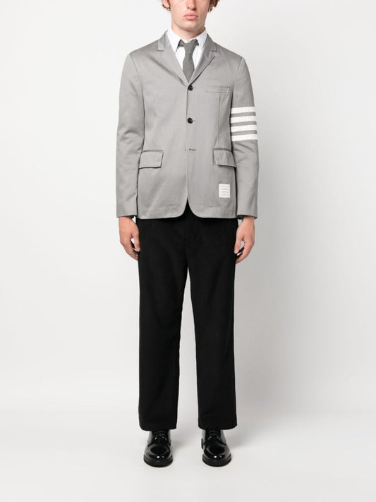 THOM BROWNE UNCONSTRUCTED STRAIGHT LEG SINGLE WELT POCKET TROUSER IN CORDUROY