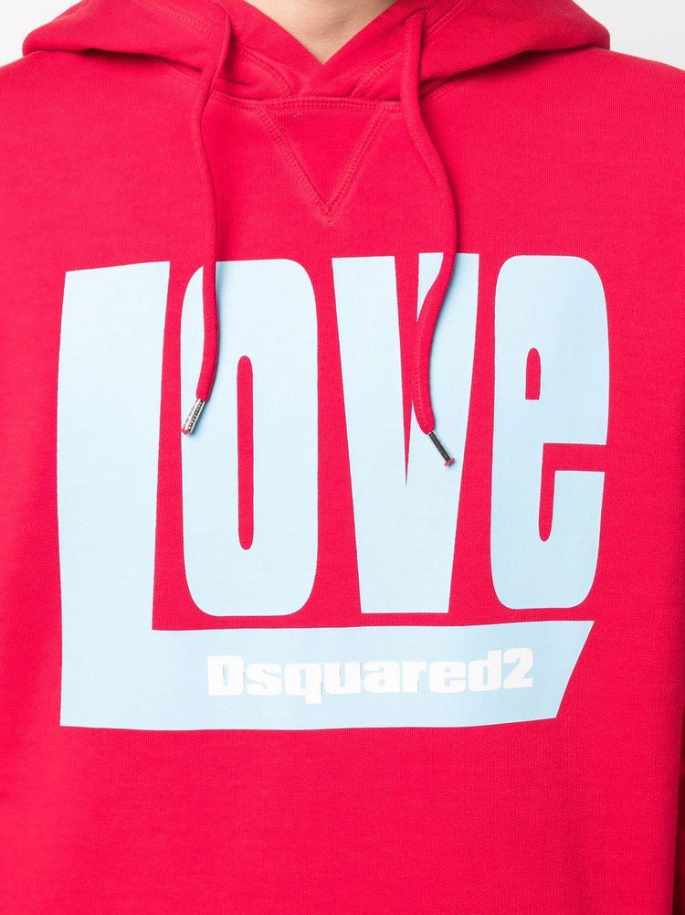DSQUARED2 'Love' logo-print hoodie