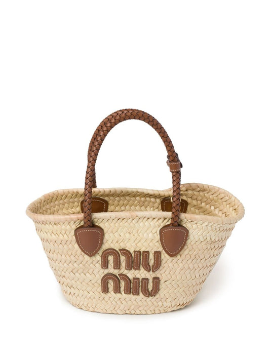 woven straw tote bag