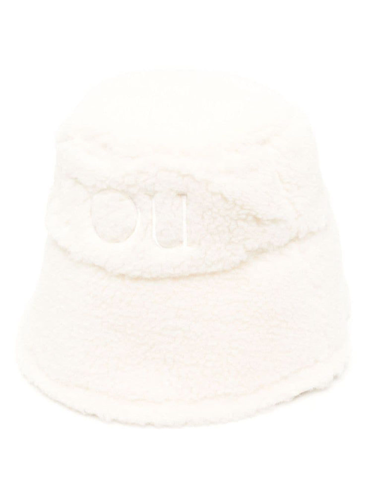 PATOU logo-embroidered fleece bucket hat