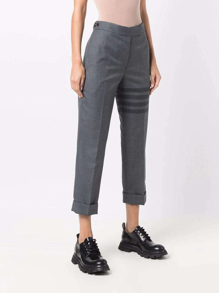 4-Bar cropped trousers