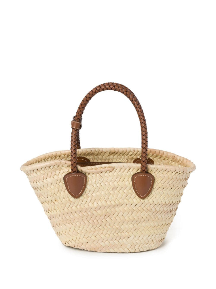 woven straw tote bag