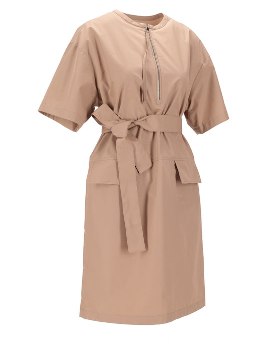 belted midi dress