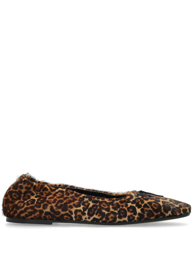 Amy leopard-print ballet flats