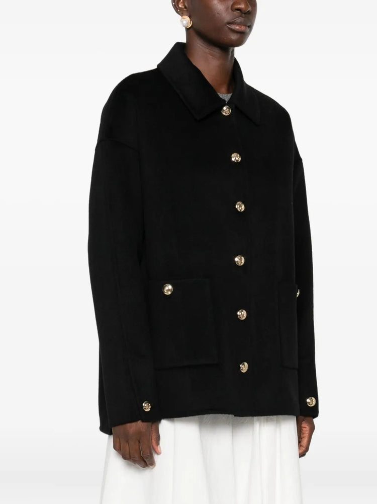 LUCA JACKET  BLACK CASHMERE BLEND