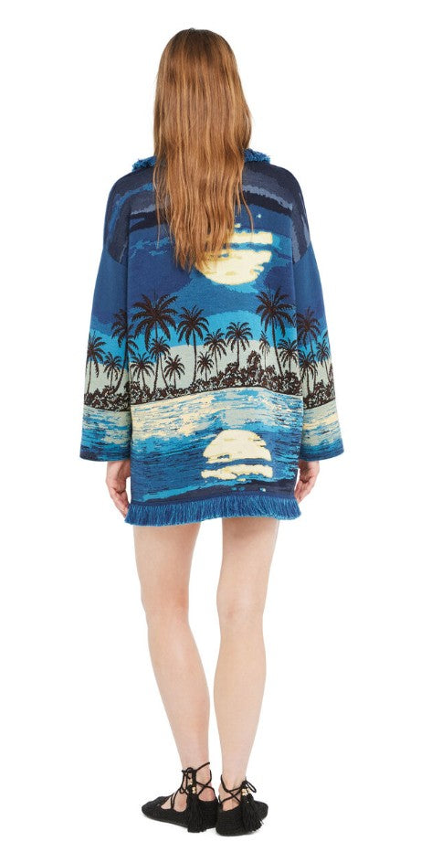 LOST IN THE BLUE CARDIGAN NAVY BLUE  BLU