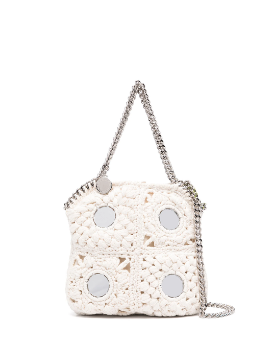 Falabella crochet shoulder bag wit mirrors